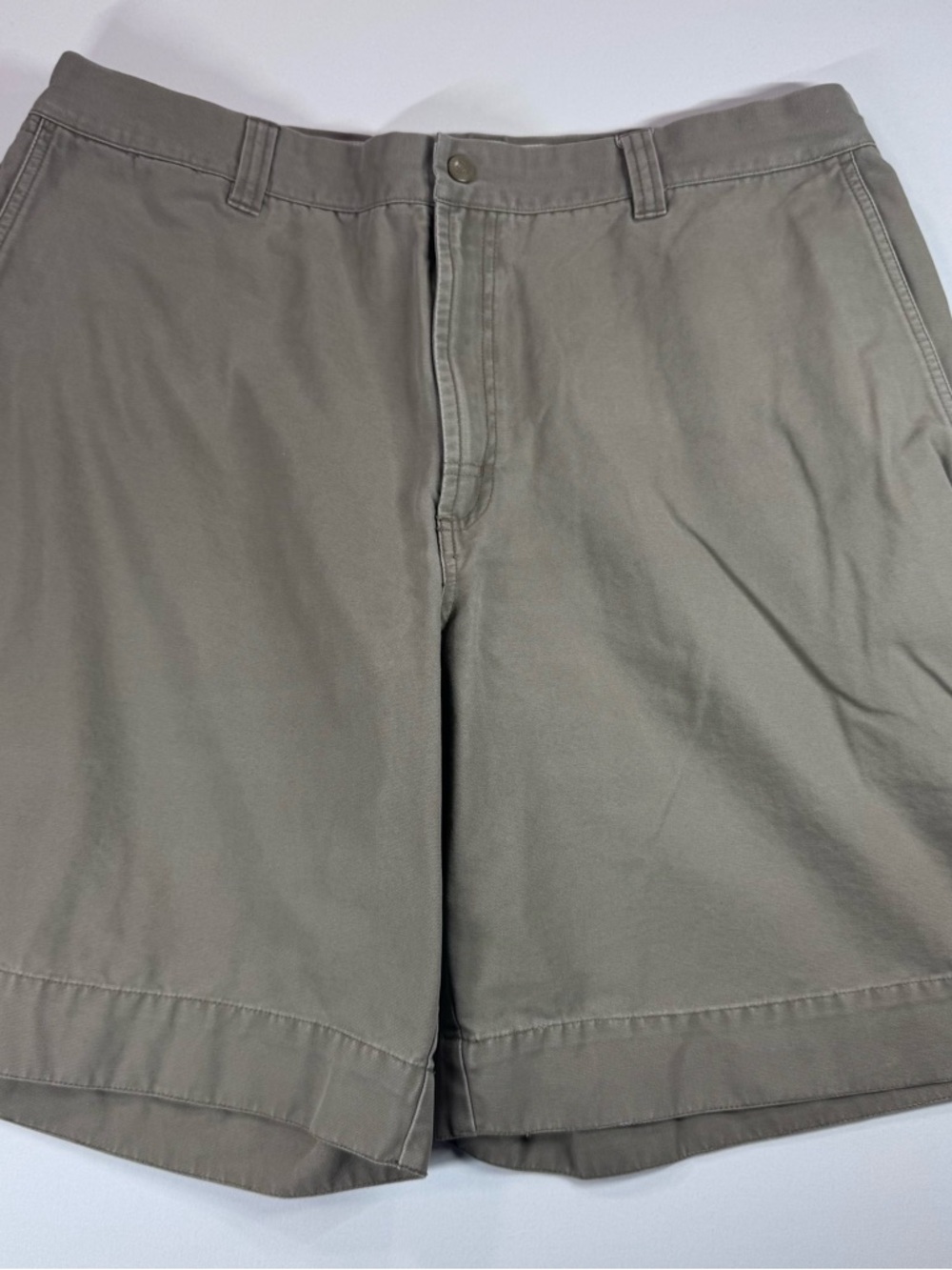 Vintage COLUMBIA Mens Cargo Hiking/Trail Shorts Cotton/Canvas, Dk Khaki, 38W